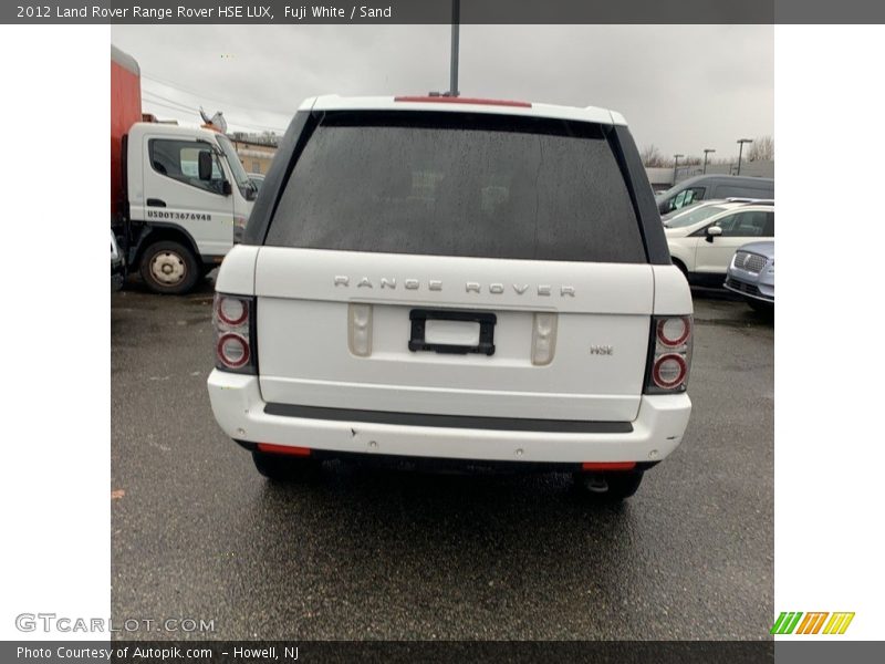 Fuji White / Sand 2012 Land Rover Range Rover HSE LUX