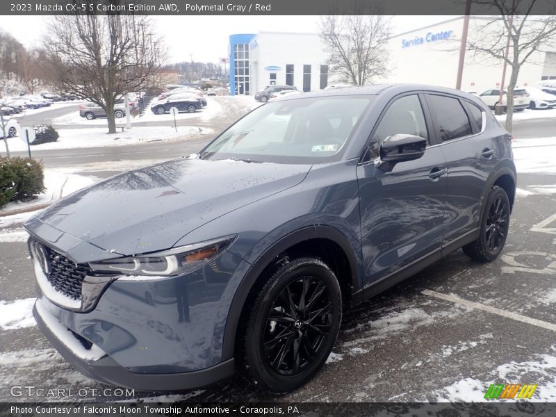 Polymetal Gray / Red 2023 Mazda CX-5 S Carbon Edition AWD