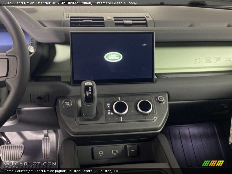 Controls of 2023 Defender 90 75th Limited Edition