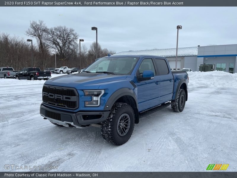 Ford Performance Blue / Raptor Black/Recaro Blue Accent 2020 Ford F150 SVT Raptor SuperCrew 4x4