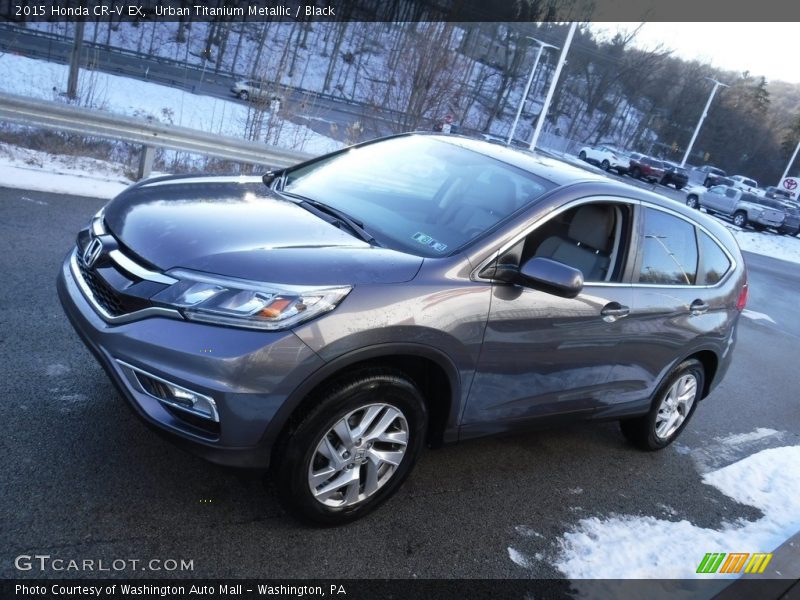 Urban Titanium Metallic / Black 2015 Honda CR-V EX