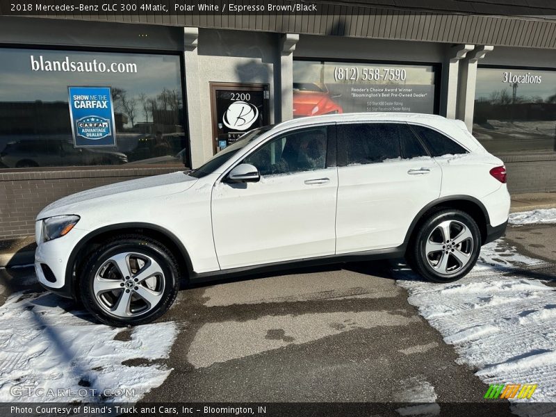 Polar White / Espresso Brown/Black 2018 Mercedes-Benz GLC 300 4Matic