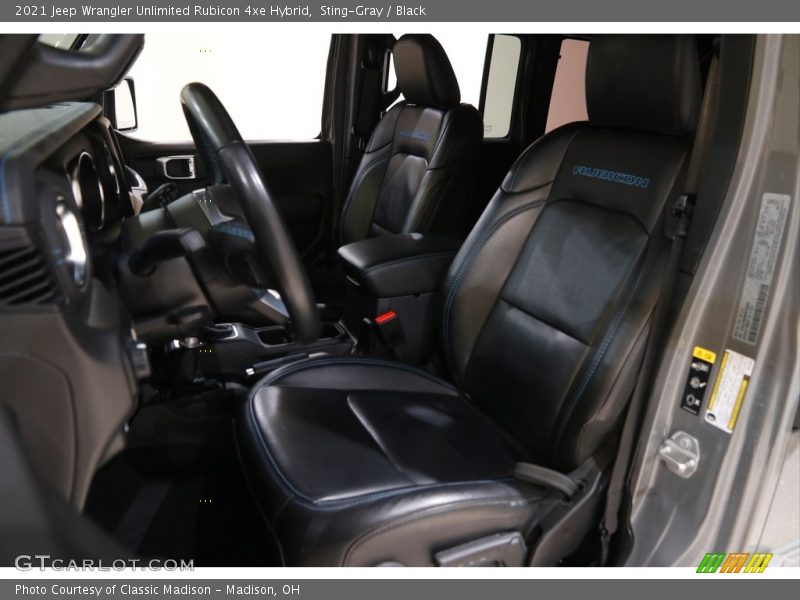 Front Seat of 2021 Wrangler Unlimited Rubicon 4xe Hybrid
