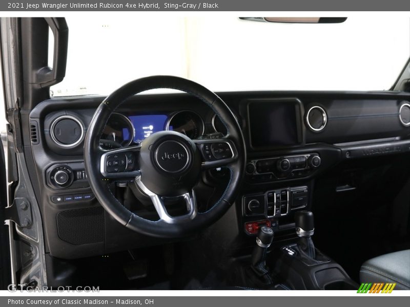 Dashboard of 2021 Wrangler Unlimited Rubicon 4xe Hybrid