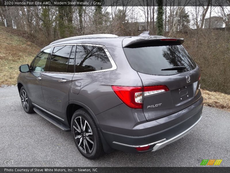 Modern Steel Metallic / Gray 2020 Honda Pilot Elite AWD