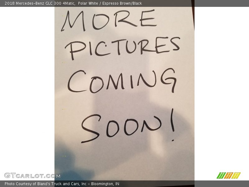 Polar White / Espresso Brown/Black 2018 Mercedes-Benz GLC 300 4Matic