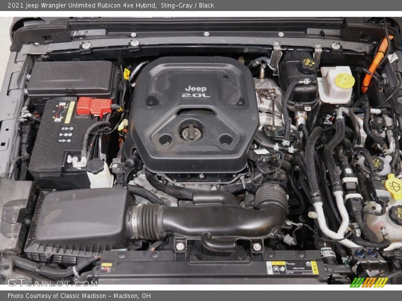  2021 Wrangler Unlimited Rubicon 4xe Hybrid Engine - 2.0 Liter e Turbocharged DOHC 16-Valve VVT 4 Cylinder Gasoline/Plug-In Electric Hybrid