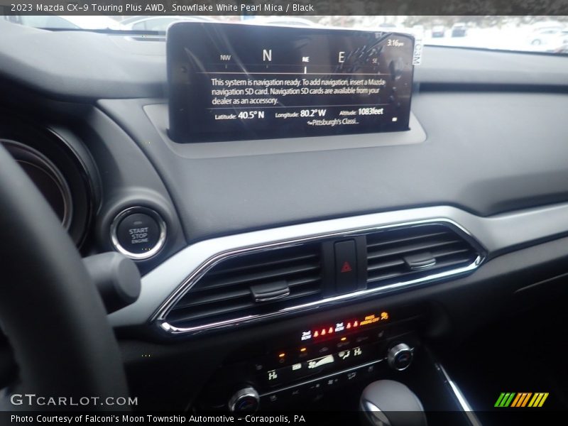 Snowflake White Pearl Mica / Black 2023 Mazda CX-9 Touring Plus AWD