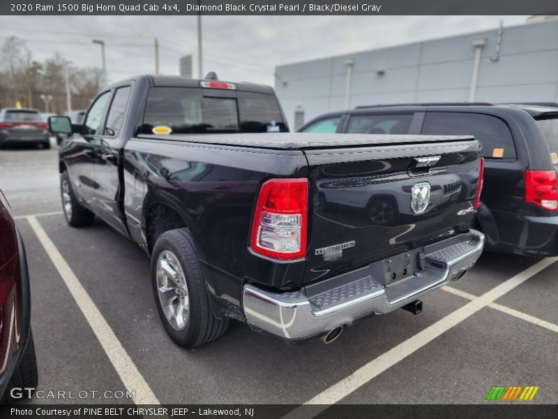 Diamond Black Crystal Pearl / Black/Diesel Gray 2020 Ram 1500 Big Horn Quad Cab 4x4