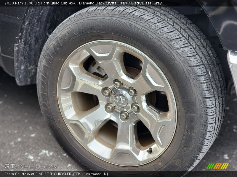 Diamond Black Crystal Pearl / Black/Diesel Gray 2020 Ram 1500 Big Horn Quad Cab 4x4