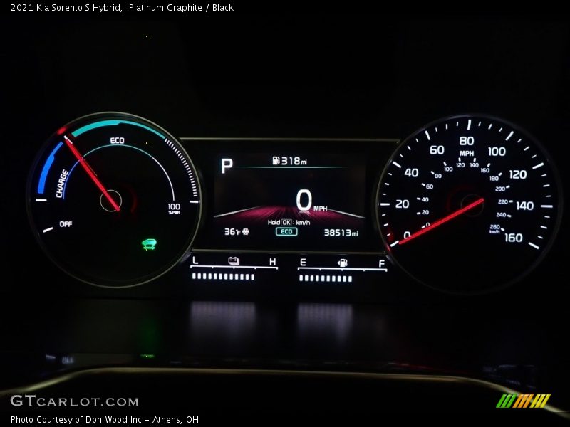 2021 Sorento S Hybrid S Hybrid Gauges