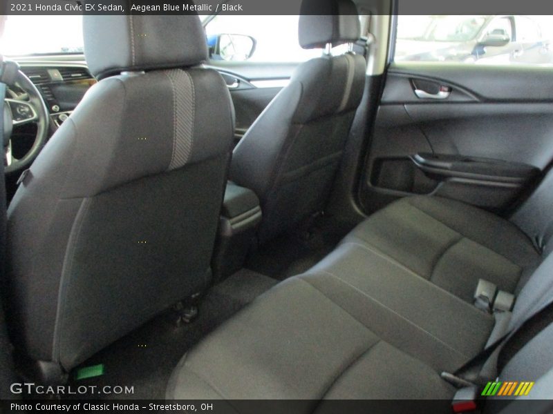 Aegean Blue Metallic / Black 2021 Honda Civic EX Sedan