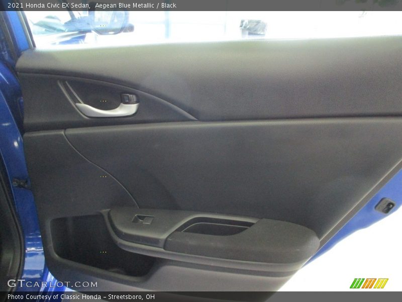 Aegean Blue Metallic / Black 2021 Honda Civic EX Sedan