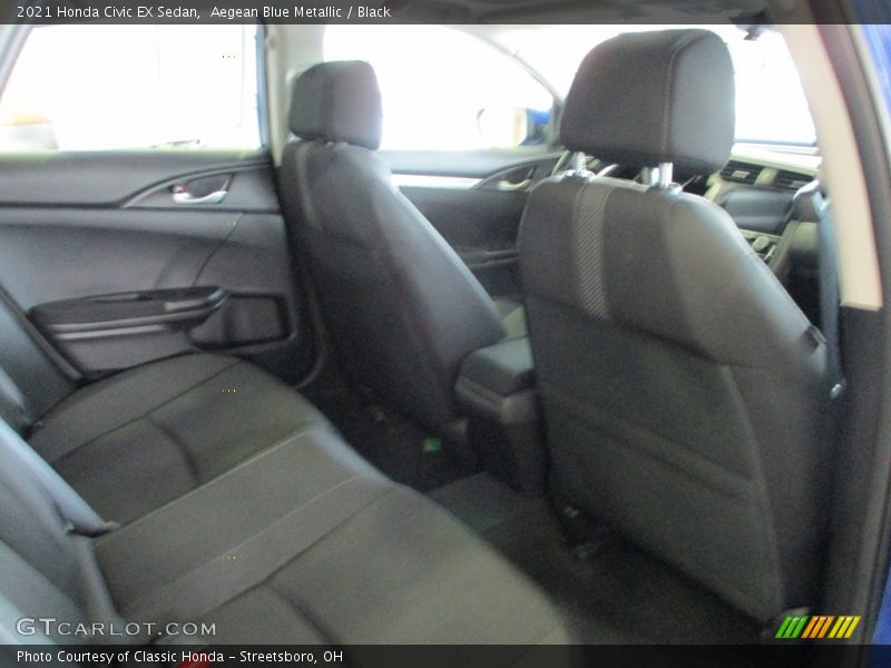 Aegean Blue Metallic / Black 2021 Honda Civic EX Sedan