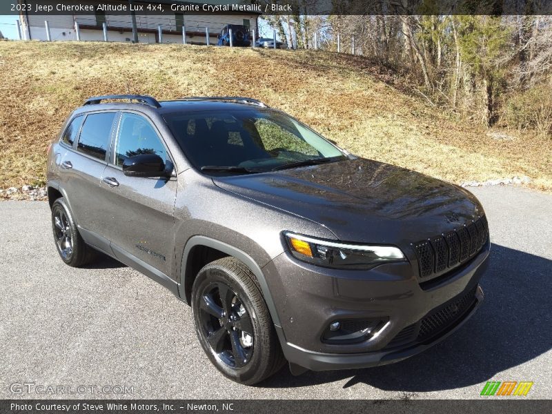 Granite Crystal Metallic / Black 2023 Jeep Cherokee Altitude Lux 4x4
