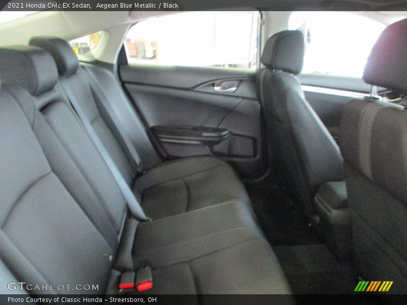 Aegean Blue Metallic / Black 2021 Honda Civic EX Sedan