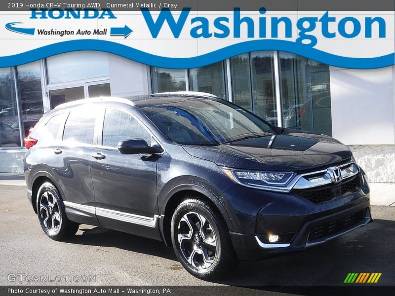 Gunmetal Metallic / Gray 2019 Honda CR-V Touring AWD
