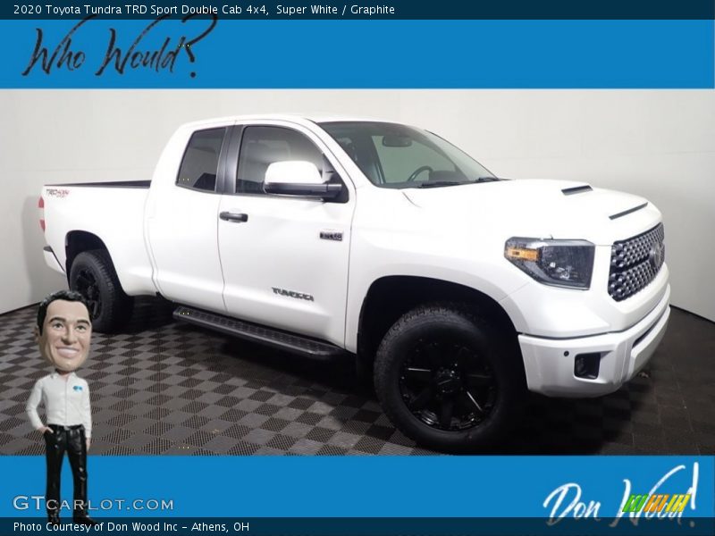 Super White / Graphite 2020 Toyota Tundra TRD Sport Double Cab 4x4