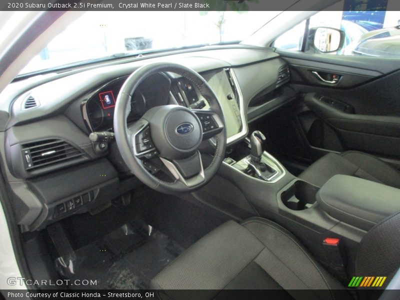 Crystal White Pearl / Slate Black 2020 Subaru Outback 2.5i Premium