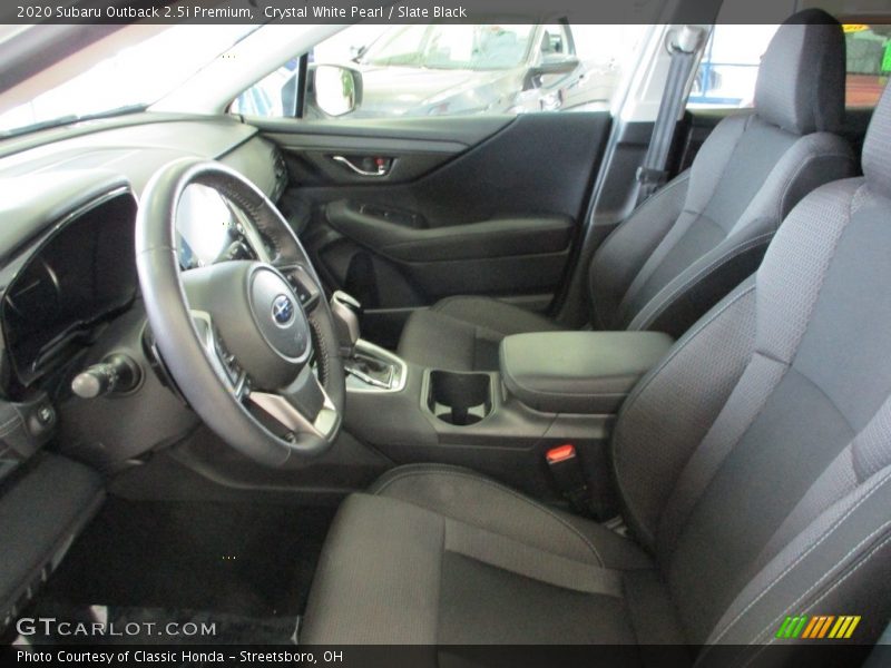 Crystal White Pearl / Slate Black 2020 Subaru Outback 2.5i Premium