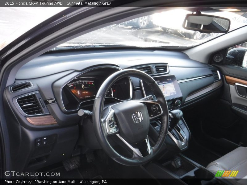 Gunmetal Metallic / Gray 2019 Honda CR-V Touring AWD