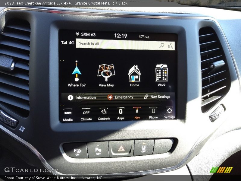 Granite Crystal Metallic / Black 2023 Jeep Cherokee Altitude Lux 4x4