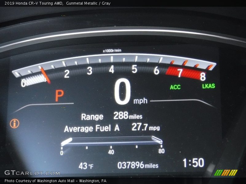 Gunmetal Metallic / Gray 2019 Honda CR-V Touring AWD
