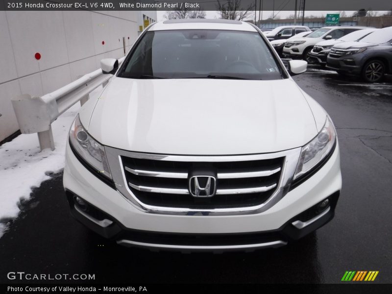 White Diamond Pearl / Black 2015 Honda Crosstour EX-L V6 4WD