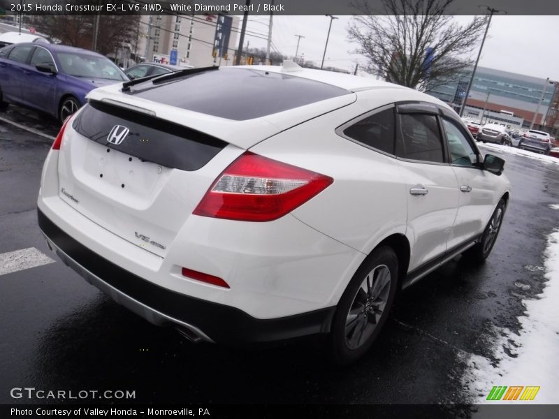 White Diamond Pearl / Black 2015 Honda Crosstour EX-L V6 4WD