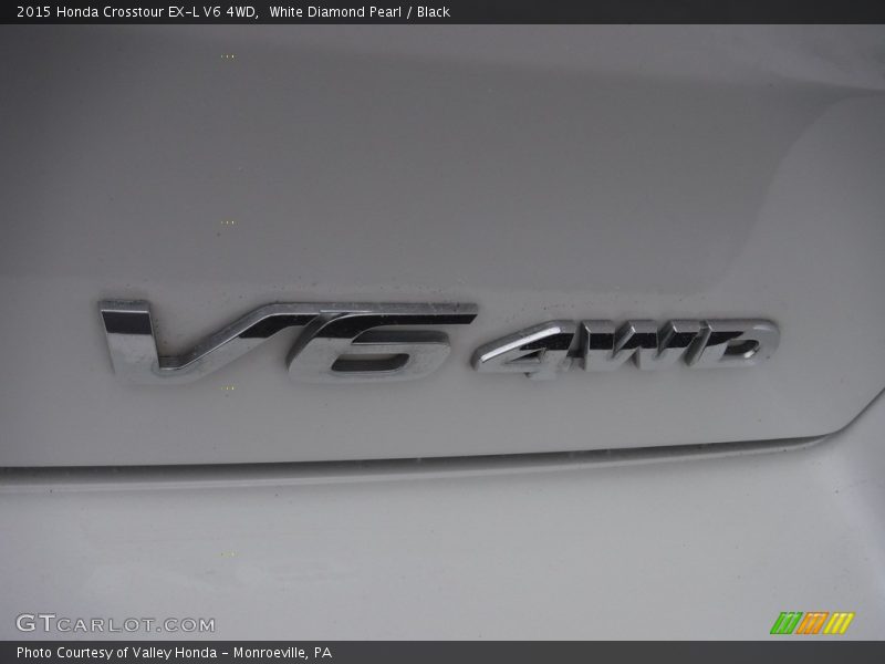 White Diamond Pearl / Black 2015 Honda Crosstour EX-L V6 4WD