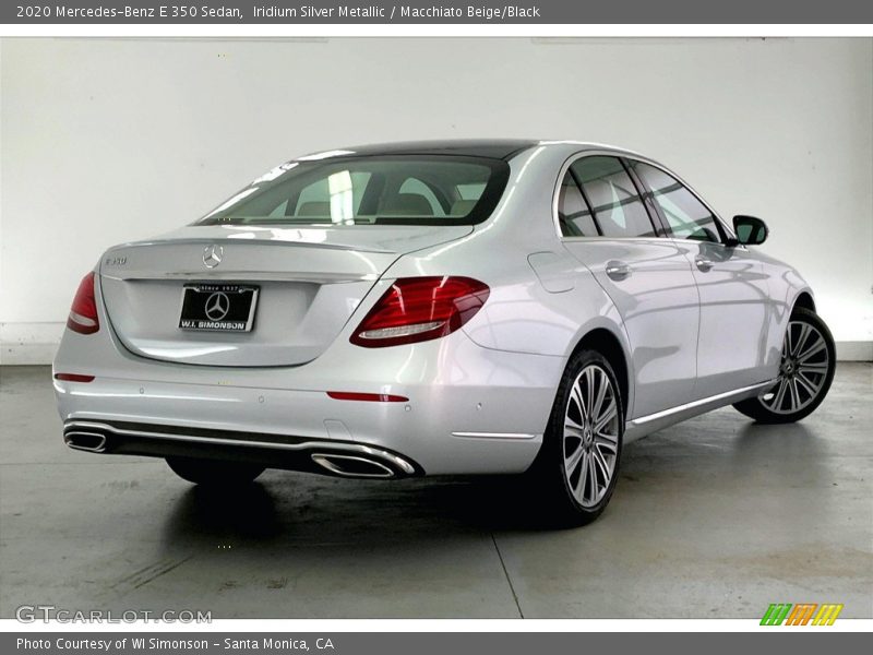 Iridium Silver Metallic / Macchiato Beige/Black 2020 Mercedes-Benz E 350 Sedan