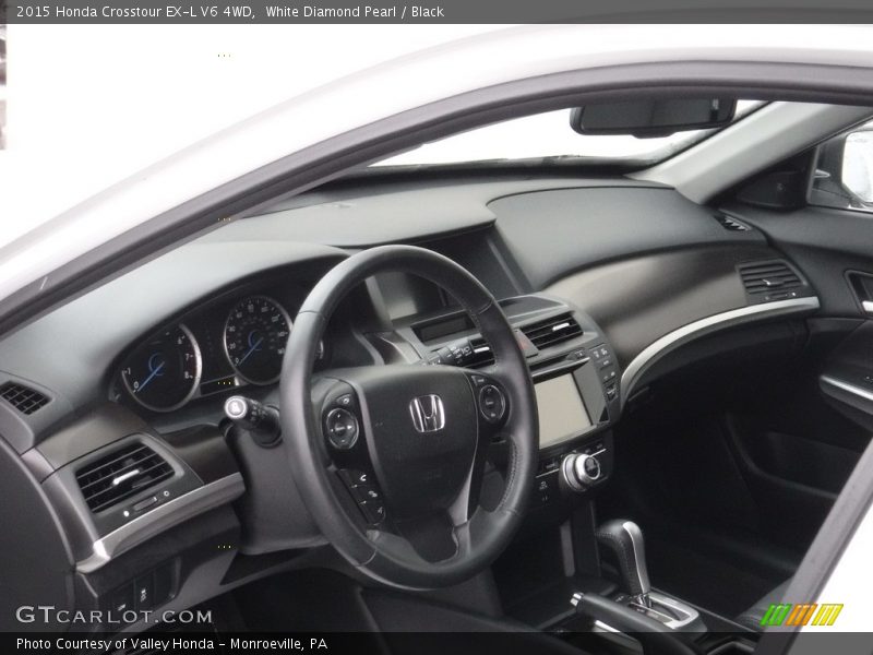 White Diamond Pearl / Black 2015 Honda Crosstour EX-L V6 4WD