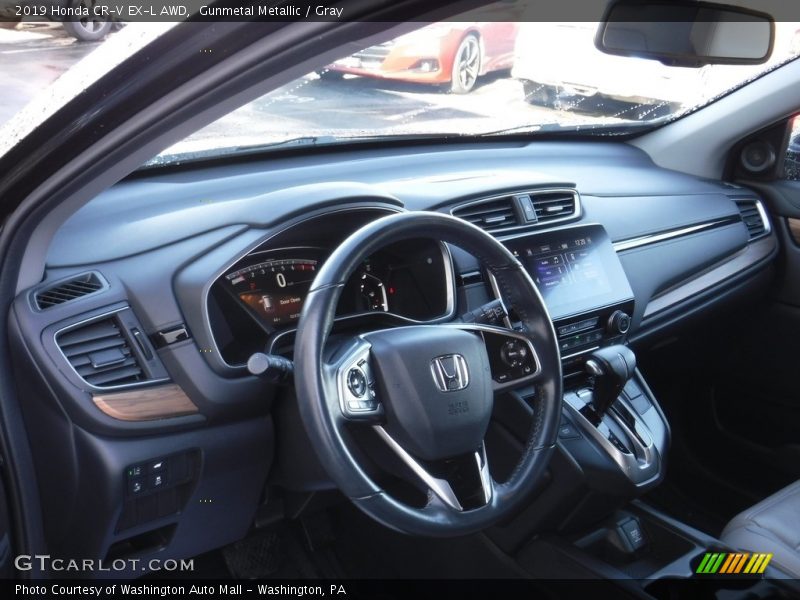 Gunmetal Metallic / Gray 2019 Honda CR-V EX-L AWD