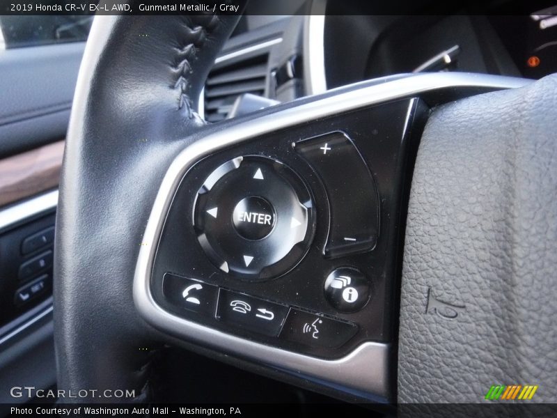 Gunmetal Metallic / Gray 2019 Honda CR-V EX-L AWD