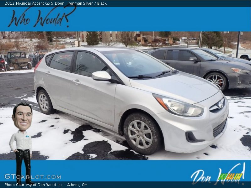 Ironman Silver / Black 2012 Hyundai Accent GS 5 Door