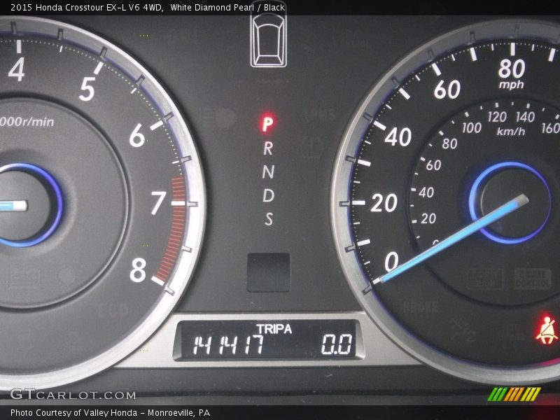 White Diamond Pearl / Black 2015 Honda Crosstour EX-L V6 4WD
