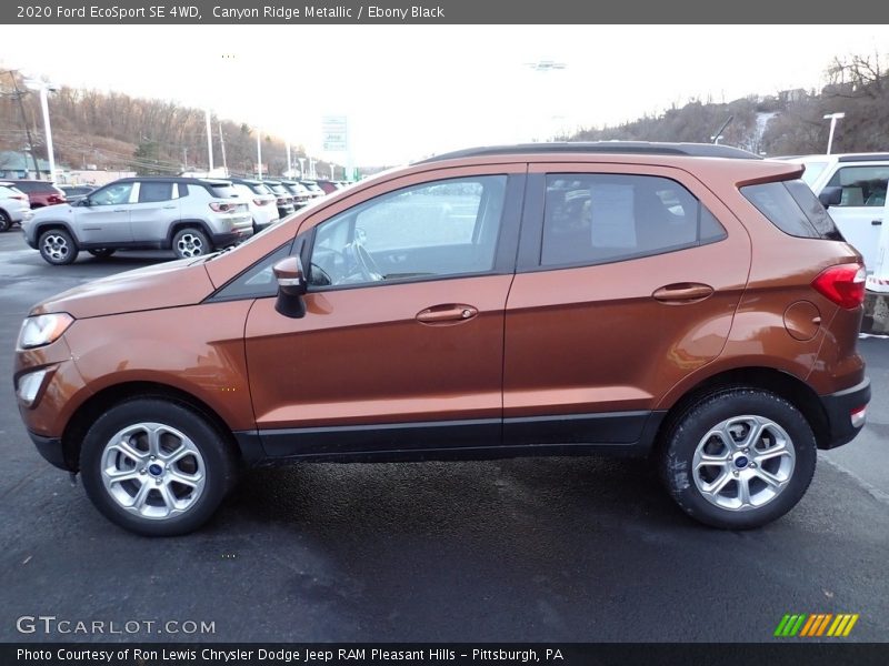 Canyon Ridge Metallic / Ebony Black 2020 Ford EcoSport SE 4WD
