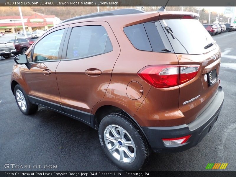 Canyon Ridge Metallic / Ebony Black 2020 Ford EcoSport SE 4WD