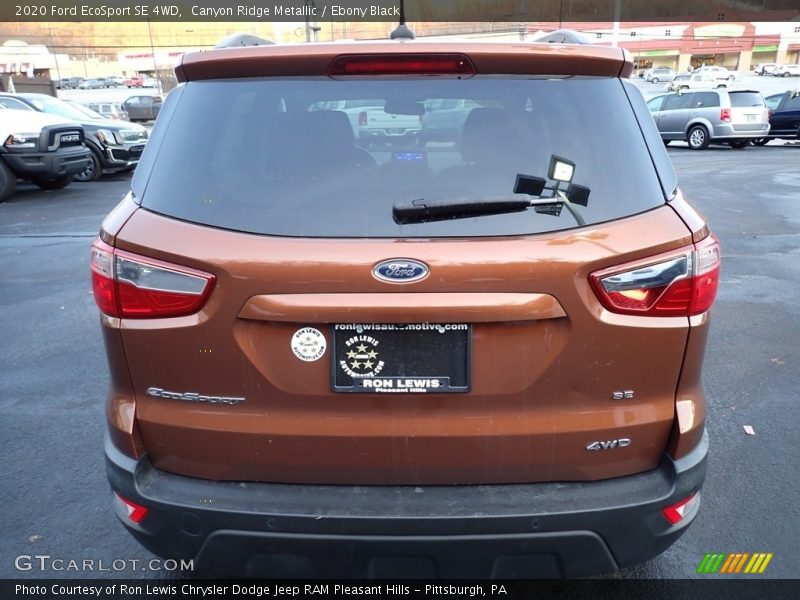 Canyon Ridge Metallic / Ebony Black 2020 Ford EcoSport SE 4WD