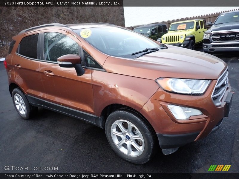 Canyon Ridge Metallic / Ebony Black 2020 Ford EcoSport SE 4WD