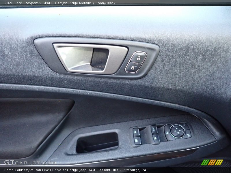 Canyon Ridge Metallic / Ebony Black 2020 Ford EcoSport SE 4WD