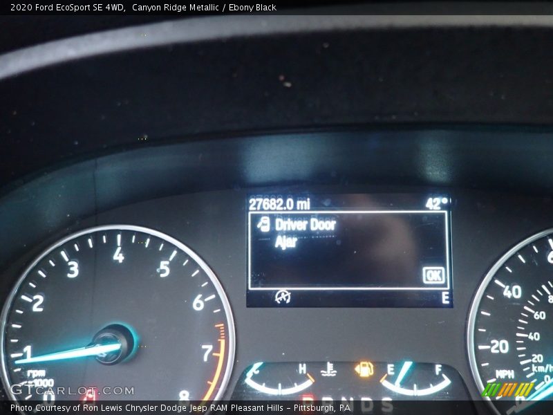Canyon Ridge Metallic / Ebony Black 2020 Ford EcoSport SE 4WD
