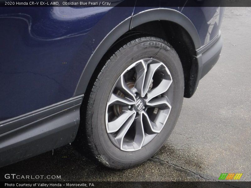 Obsidian Blue Pearl / Gray 2020 Honda CR-V EX-L AWD