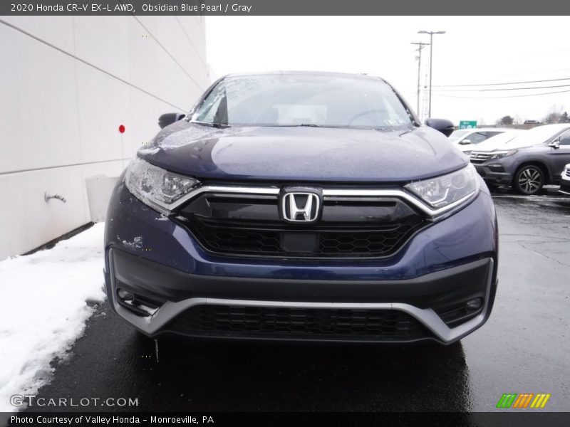 Obsidian Blue Pearl / Gray 2020 Honda CR-V EX-L AWD