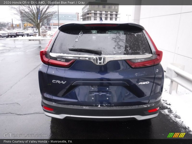 Obsidian Blue Pearl / Gray 2020 Honda CR-V EX-L AWD