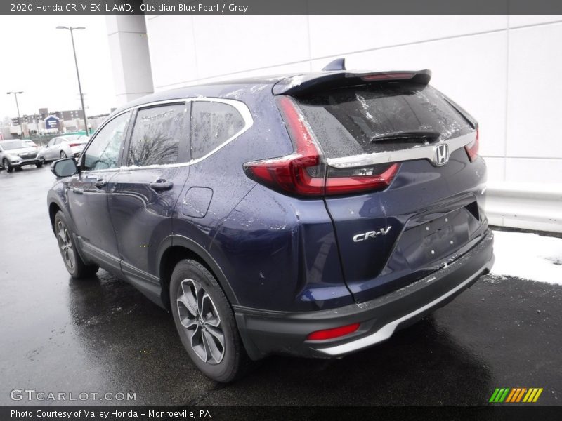 Obsidian Blue Pearl / Gray 2020 Honda CR-V EX-L AWD