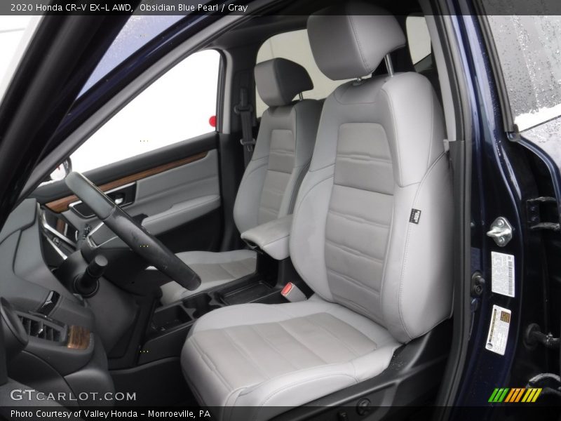 Obsidian Blue Pearl / Gray 2020 Honda CR-V EX-L AWD
