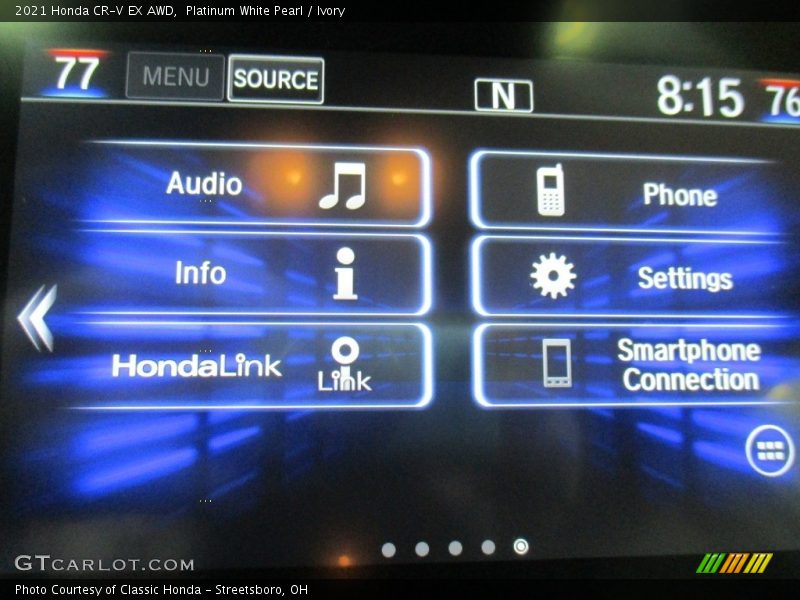 Platinum White Pearl / Ivory 2021 Honda CR-V EX AWD