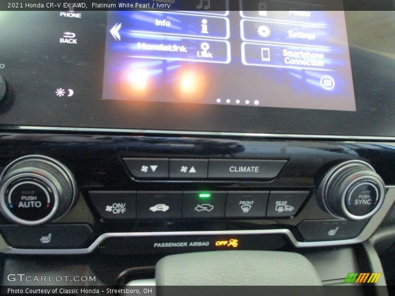 Platinum White Pearl / Ivory 2021 Honda CR-V EX AWD