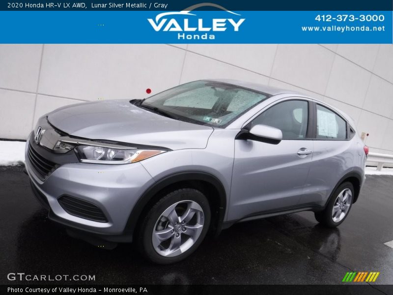 Lunar Silver Metallic / Gray 2020 Honda HR-V LX AWD